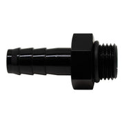 DeatschWerks 6AN ORB Male to 3/8in Male Triple Barb Fitting (Incl O-Ring) - Anodized Matte Black DeatschWerks Fittings