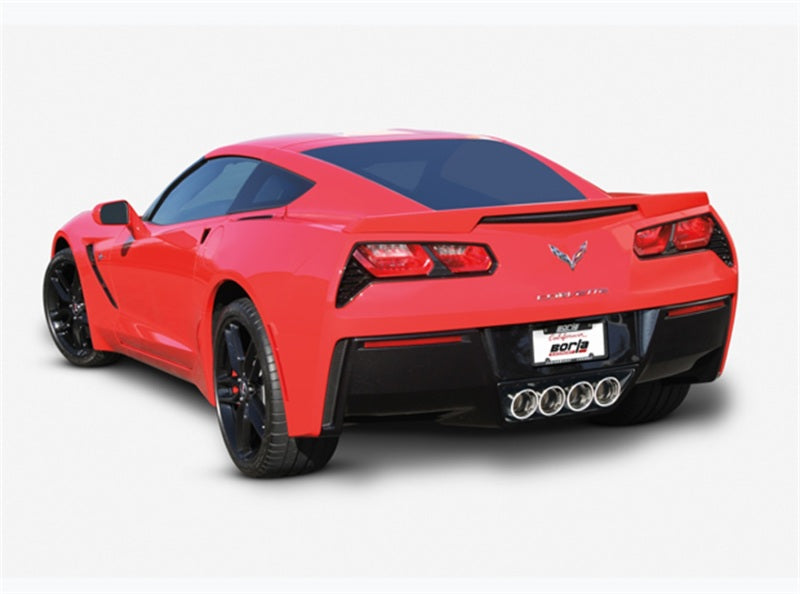 Borla 2014 Chevy Corvette C7 w/ AFM w/o NPP Atak Rear Section Exhaust Quad Rd Rl IC Tips Borla Catback