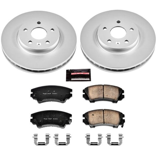 Power Stop 2017 Buick Regal Front Z17 Evolution Geomet Coated Brake Kit PowerStop Brake Kits - Performance Blank