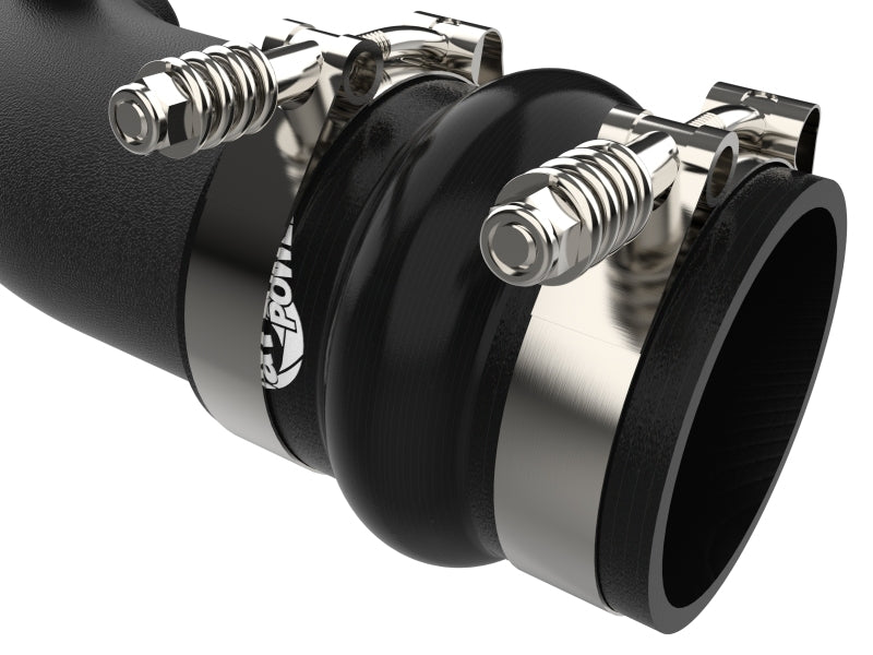 aFe 23-24 Ford F250/F350 Super Duty V8-6.7L BladeRunner 3 In. Aluminum Hot and Cold Charge Pipe- BLK aFe Intercoolers