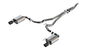 Borla 2024 Ford Mustang 2.3L Ecoboost 2.50 S-TYPE CFBA Catback Exhaust - Non-Active Borla Axle Back