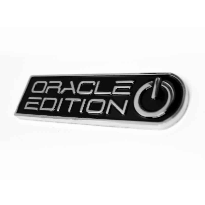Oracle Edition Badge - Left/Driver - Black/White ORACLE Lighting Stickers/Decals/Banners