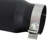 aFe Diesel Exhaust Tip Bolt On Black 4in Inlet x 5in Outlet x 15in aFe Catback