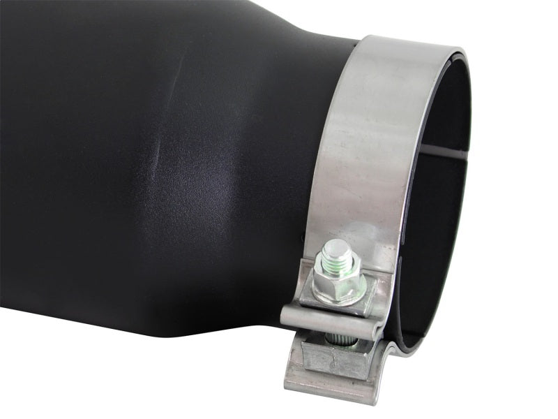 aFe Diesel Exhaust Tip Bolt On Black 4in Inlet x 5in Outlet x 15in aFe Catback