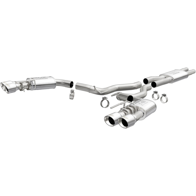 MagnaFlow SYS Cat-Back 2018 Ford Mustang GT 5.0L Street Dual Exit Polished 4in Tips Magnaflow Catback
