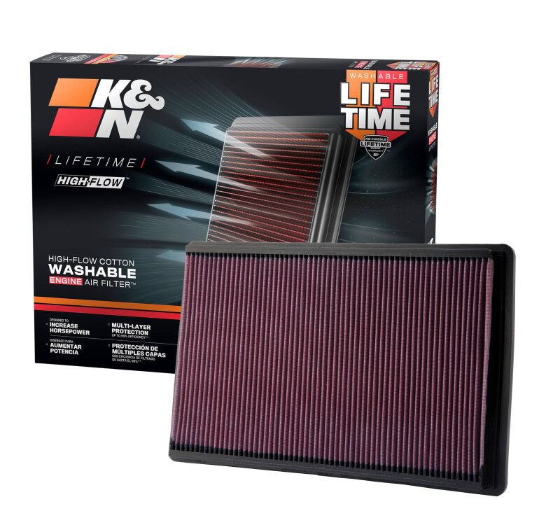 K&N Replacement Air Filter AIR FILTER, CHEV CORVETTE 5.7L 90-96, PONT FIREBIRD 5.7L 96-97