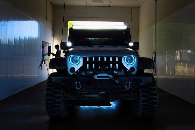 Oracle 7in High Powered LED Headlights - Black Bezel - ColorSHIFT No Controller ORACLE Lighting Headlights