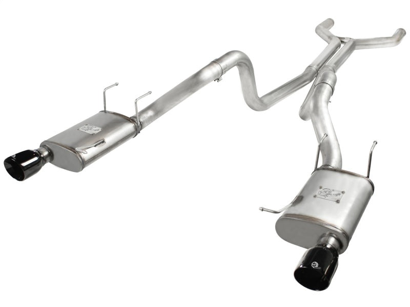 aFe MACHForce XP Cat-Back Exhaust 3in SS w/ Black Tips 11-14 Ford Mustang GT V8 5.0L aFe Catback