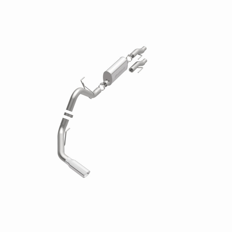 MagnaFlow 11 Ford F-150 3.7L/5.0L/6.2L SS Catback Exhaust Single Rear Side Exit w/ 4in SS Tips Magnaflow Catback