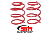 BMR 05-14 S197 Mustang GT Front Handling Version Lowering Springs - Red BMR Suspension Lowering Springs