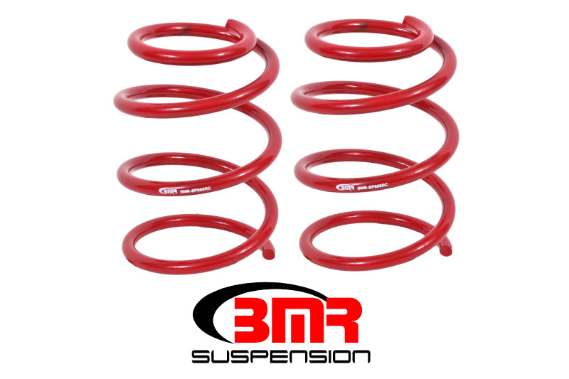 BMR 05-14 S197 Mustang GT Front Handling Version Lowering Springs - Red BMR Suspension Lowering Springs
