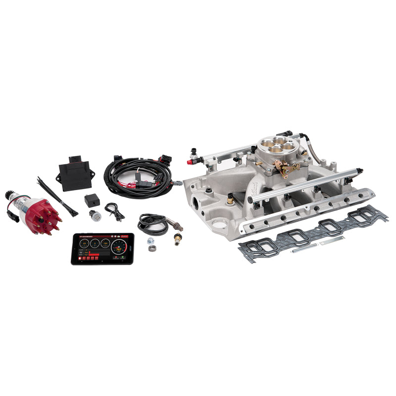 Edelbrock Pro Flo 4 EFI System Seq Port BB Ford 390-428ci 625 Max HP 35lb/hr Satin Finish Edelbrock Fuel Injection Control Modules