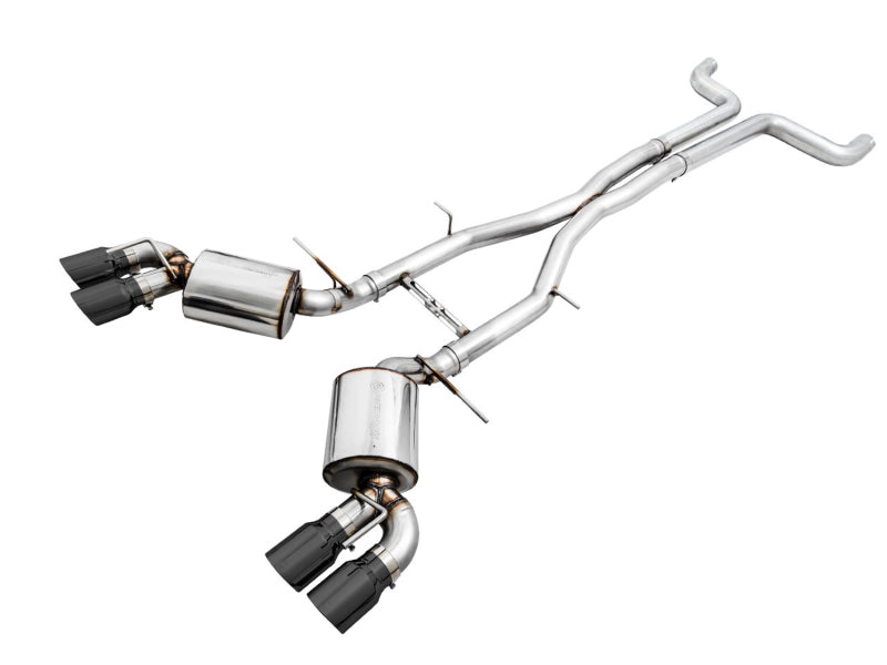 AWE Tuning 16-24 Chevy Camaro SS Non-Res Cat-Back Exhaust -Touring Edition (Quad Diamond Black Tips) AWE Tuning Catback