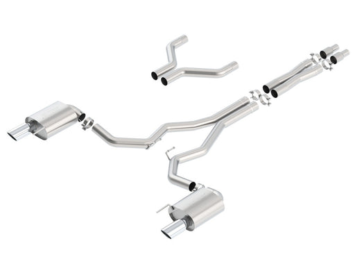 Borla S-Type Cat-Back 15-17 Ford Mustang GT 5.0L V8 MT/AT 3in pipe 4in tip Borla Catback