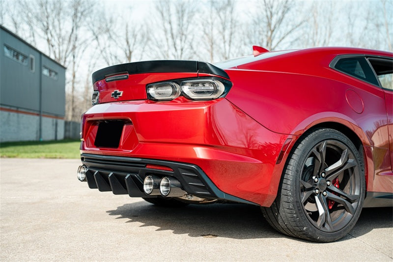 Corsa 2016-2024 Chevrolet Camaro SS / ZL1 Carbon Fiber 4.5in Twin Tip Kit CORSA Performance Tips