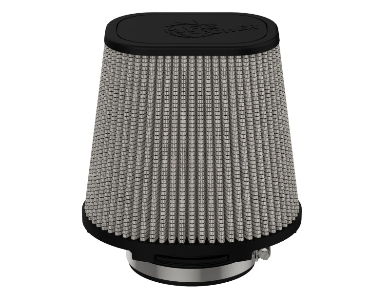aFe Magnum FLOW Pro DRY S Air Filter 4in F (7-3/4x6-1/2)in B (5-3/4x3-3/4)in T x 7in H aFe Air Filters - Universal Fit