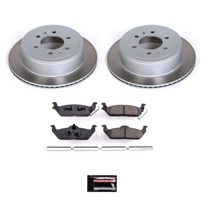 Power Stop 06-08 Lincoln Mark LT Rear Semi-Coated Rotor Kit PowerStop Brake Kits - Performance Blank