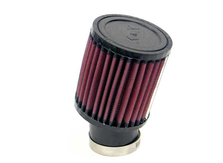 K&N Universal Clamp-On Air Filter 1-15/16in 20 DEG FLG x 3-1/2in OD x 4in H K&N Engineering Air Filters - Universal Fit