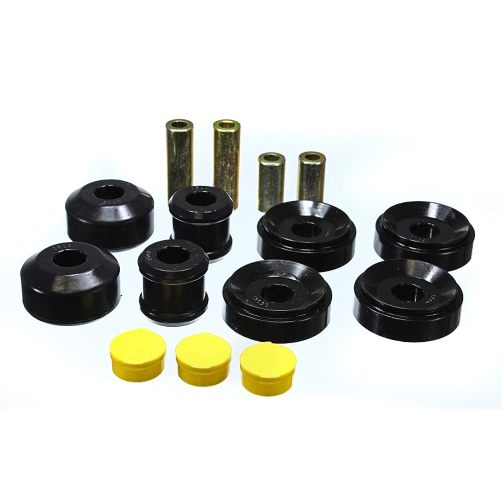 2010-2013 Chevy Camaro SS v6 Energy Suspension Front Upper/Lower Control Arm Bushing Set (Black) 3-3195G