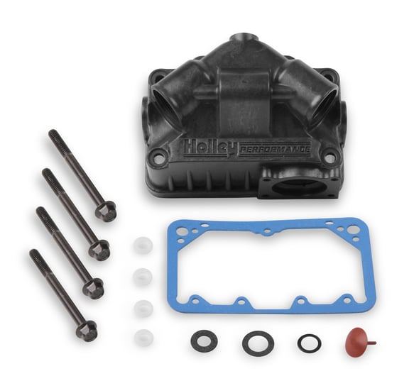Hard Core Gray Aluminum Center Hung "V" Bowl Kit - Primary 134-71HB HOLLEY Autoparts