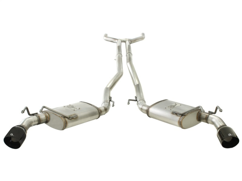 aFe MACHForce XP Exhaust 2.5in Stainless Steel CB/10-13 Chevy Camaro V6-3.6L (td) (gloss blk tip) aFe Catback