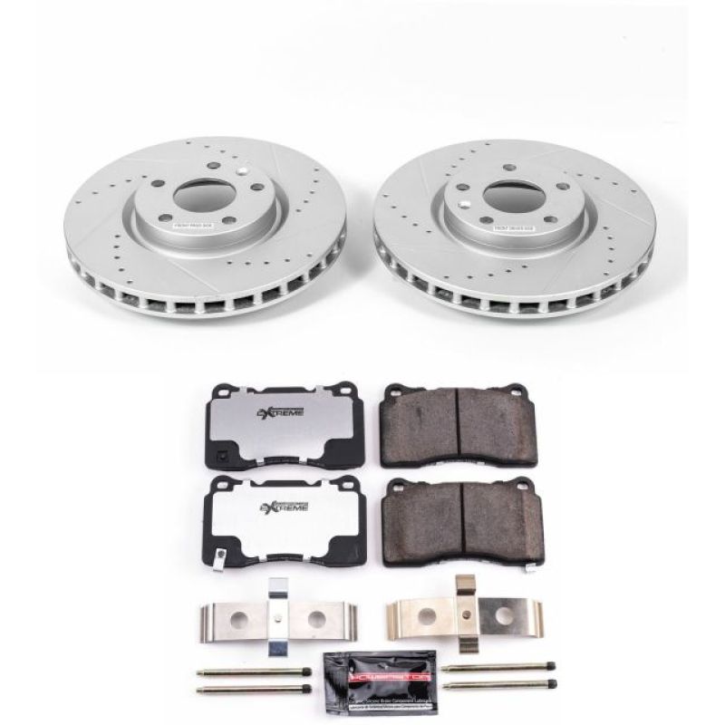 Power Stop 2014 Chevrolet Corvette Front Z26 Street Warrior Brake Kit PowerStop Brake Kits - Performance D&S