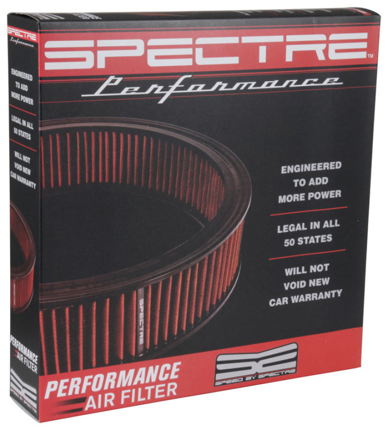 Spectre 1985 Cadillac Seville 5.7L V8 DSL Air Filter 14in. X 3in. - Red Spectre Air Filters - Direct Fit