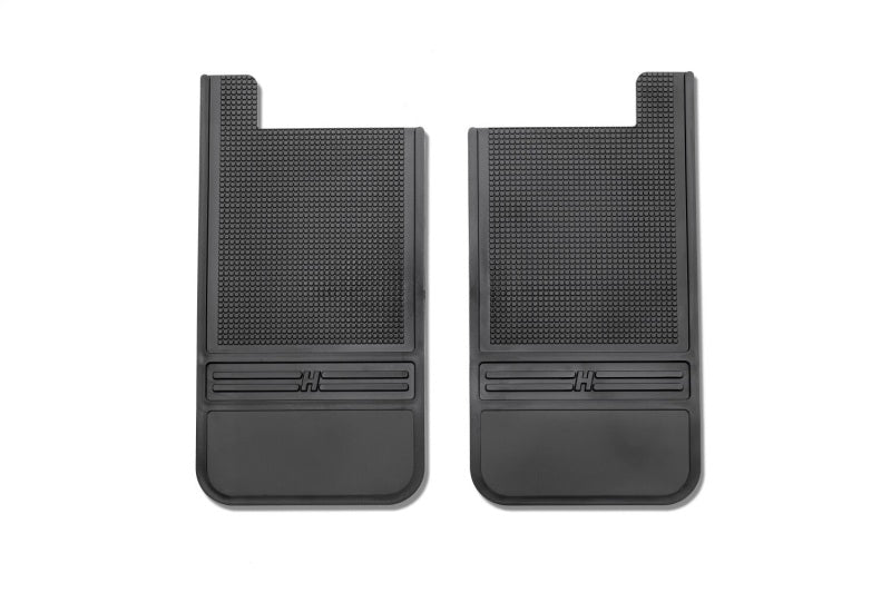 Husky Liners Universal 12in Wide Black Rubber Rear Mud Flaps w/o Weight Husky Liners Mud Flaps