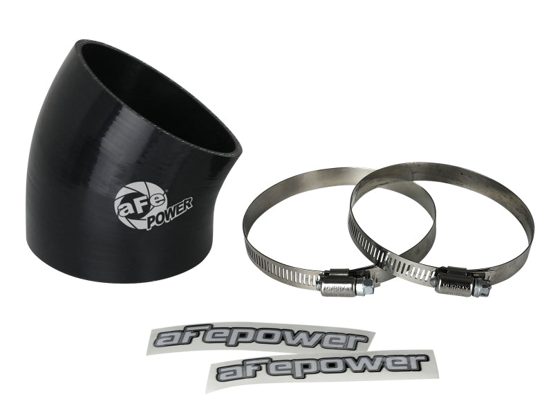 aFe MagnumFORCE Air Intake System Spare Parts Kit 3-1/2in ID x 30 Deg. Silicone Elbow Coupler -Black aFe Air Intake Components