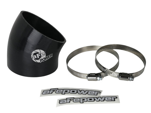 aFe MagnumFORCE Air Intake System Spare Parts Kit 3-1/2in ID x 30 Deg. Silicone Elbow Coupler -Black aFe Air Intake Components