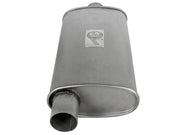 aFe Scorpion Replacement Alum Steel Muffler Double Layer 2-1/2in In/Out Center/Offset 18inL x9inW aFe Catback