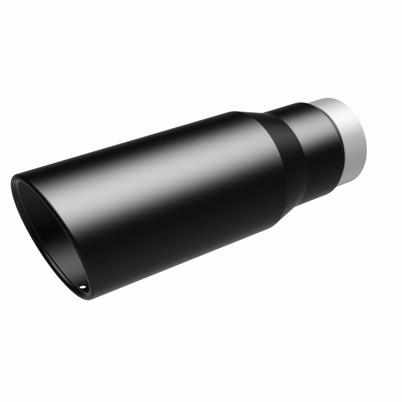 MagnaFlow Tip Stainless Black Coated Single Wall Round Single Outlet 5in Dia 3.5in Inlet 14.5in L Magnaflow Catalytic Converter Universal