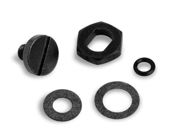Black Needle & Seat adjusting nut & lock screw kit - black 34-7BK HOLLEY Autoparts