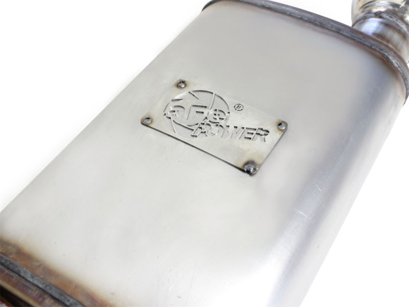 aFe MACHForce XP Exhaust 11-14 Ford Mustang GT V8-5.0L 3in. SS Axle-Back w/Polished Tips aFe Axle Back