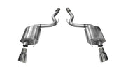 Corsa 2015-2017 Ford Mustang GT 5.0 3in Axle Back Exhaust Polish Dual Tips (Touring) CORSA Performance Axle Back
