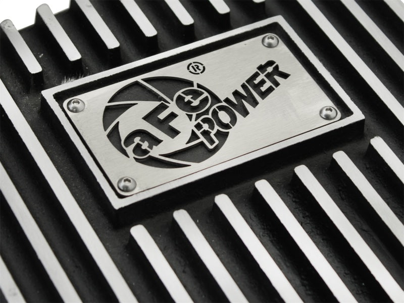 aFe Power Transmission Pan Black Machined 09-14 Ford 6R80 F-150 Trucks aFe Diff Covers