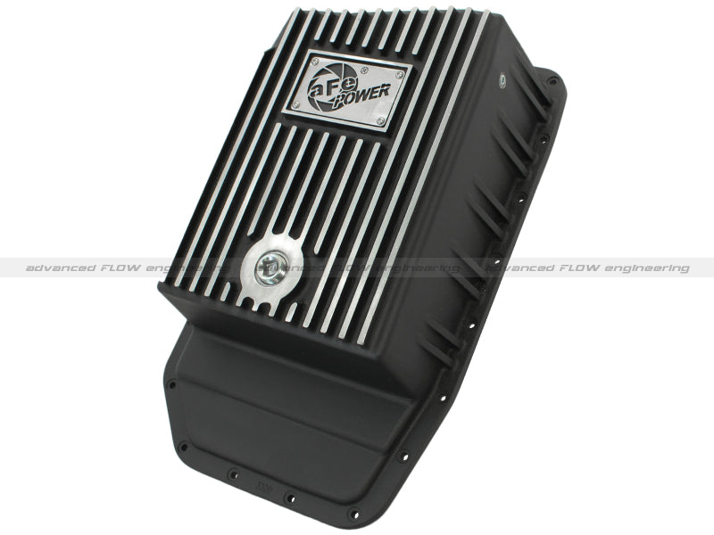 aFe Power Transmission Pan Black Machined 09-14 Ford 6R80 F-150 Trucks aFe Diff Covers