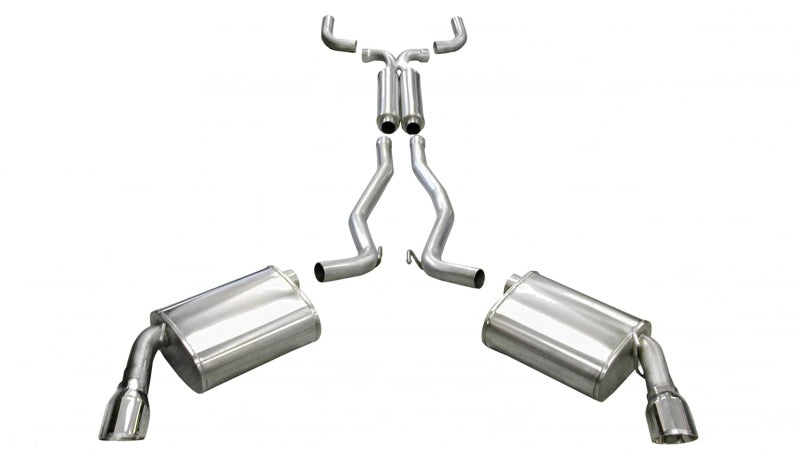 Corsa 2010-2015 Chevrolet Camaro Coupe SS 6.2L V8 Auto Polished Sport Cat-Back + XO Exhaust CORSA Performance Catback