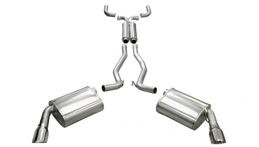 Corsa 2010-2015 Chevrolet Camaro Coupe SS 6.2L V8 Auto Polished Sport Cat-Back + XO Exhaust CORSA Performance Catback