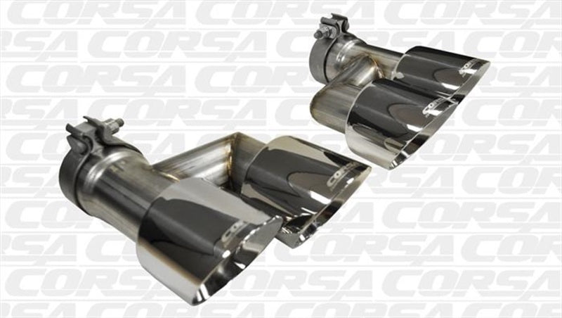 Corsa 2015-2017 Ford Mustang GT 5.0 Polish Quad Tips Kit CORSA Performance Tips