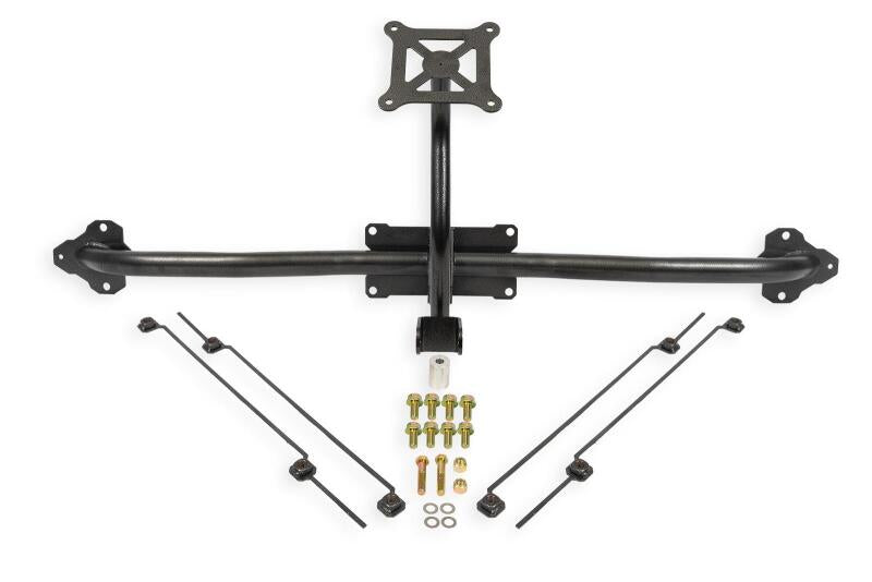 BMR 14-19 Chevrolet Corvette C7 Bolt-On Parachute Mount - Black Hammertone BMR Suspension Brackets