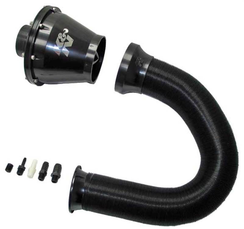K&N Universal Apollo Black Cold Air Intake - 70mm OD FLG PP K&N Engineering Cold Air Intakes