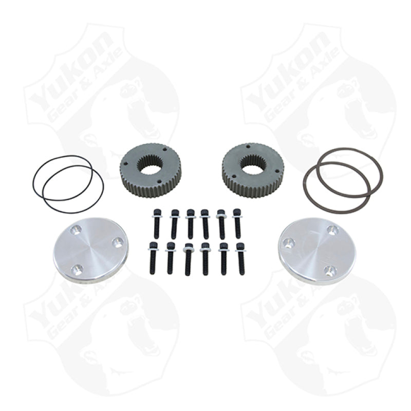 Yukon Gear Hardcore Drive Flange Kit For Dana 44 / 30 Spline Outer Stubs. Non-Engraved Caps Yukon Gear & Axle Differential Install Kits