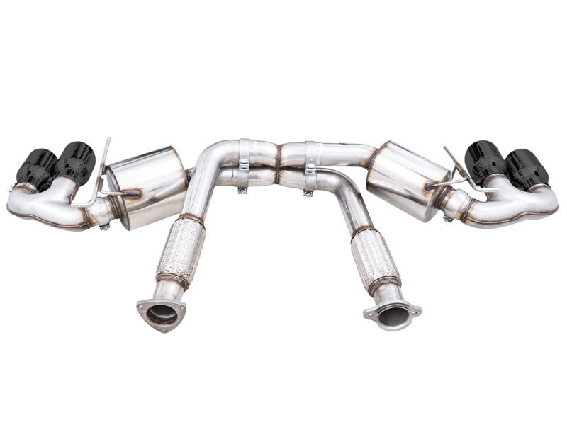 AWE Tuning 2020 Chevrolet Corvette (C8) Touring Edition Exhaust - Quad Diamond Black Tips AWE Tuning Catback