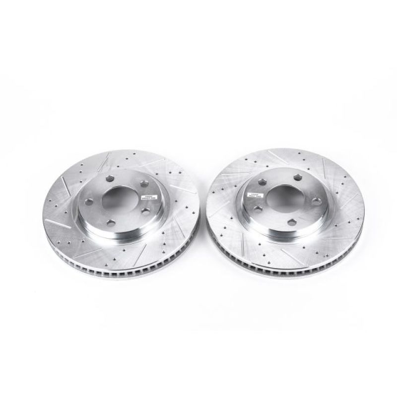 Power Stop 00-04 Buick LeSabre Front Evolution Drilled & Slotted Rotors - Pair PowerStop Brake Rotors - Slot & Drilled