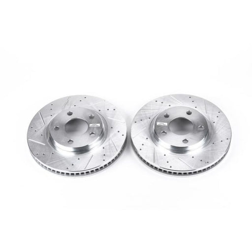 Power Stop 00-04 Buick LeSabre Front Evolution Drilled & Slotted Rotors - Pair PowerStop Brake Rotors - Slot & Drilled