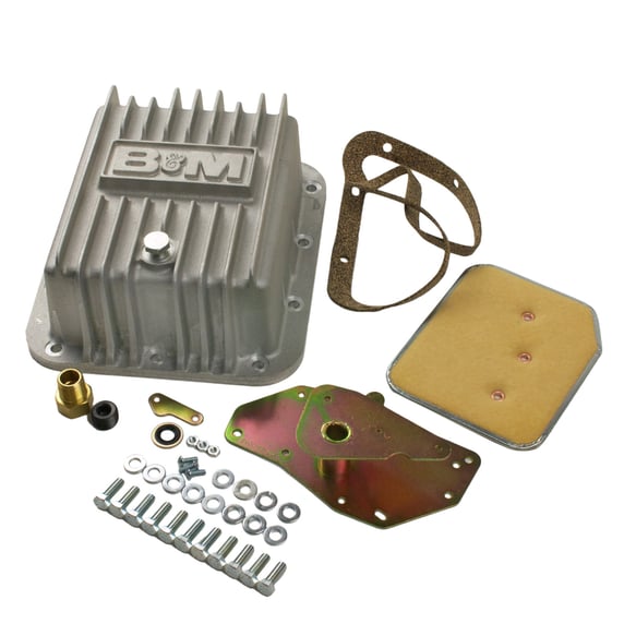 B&M Hi-Tek Deep Transmission Pan - Aluminum 50281 B&M Autoparts
