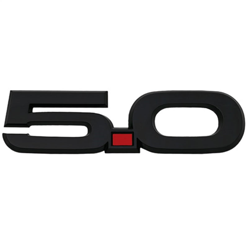 Ford Racing 15-17 Ford Mustang 5.0L Fender Emblem Black Ford Racing Other Body Components