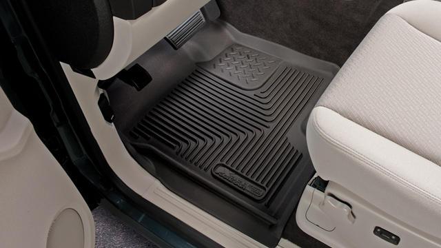 Husky Liners 2017 Ford F250/F350 Series Standard Cab X-Act Contour Black Floor Liners Husky Liners Floor Mats - Rubber