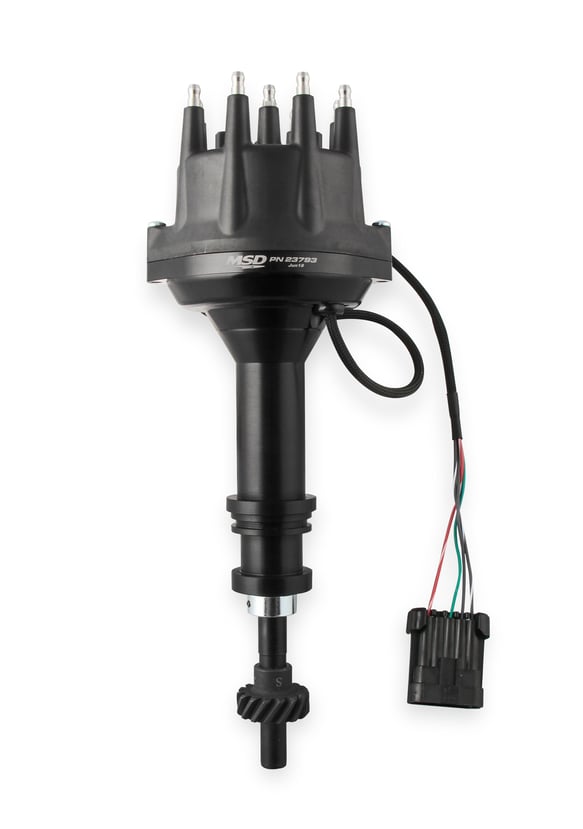 MSD Black, Ford 351C - 460 Dual Sync Distributor 23793 MSD Autoparts